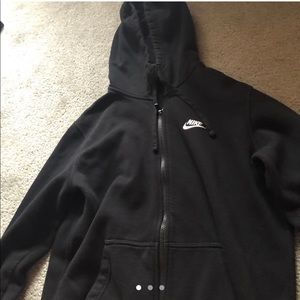 zip-up Nike sweatshirt